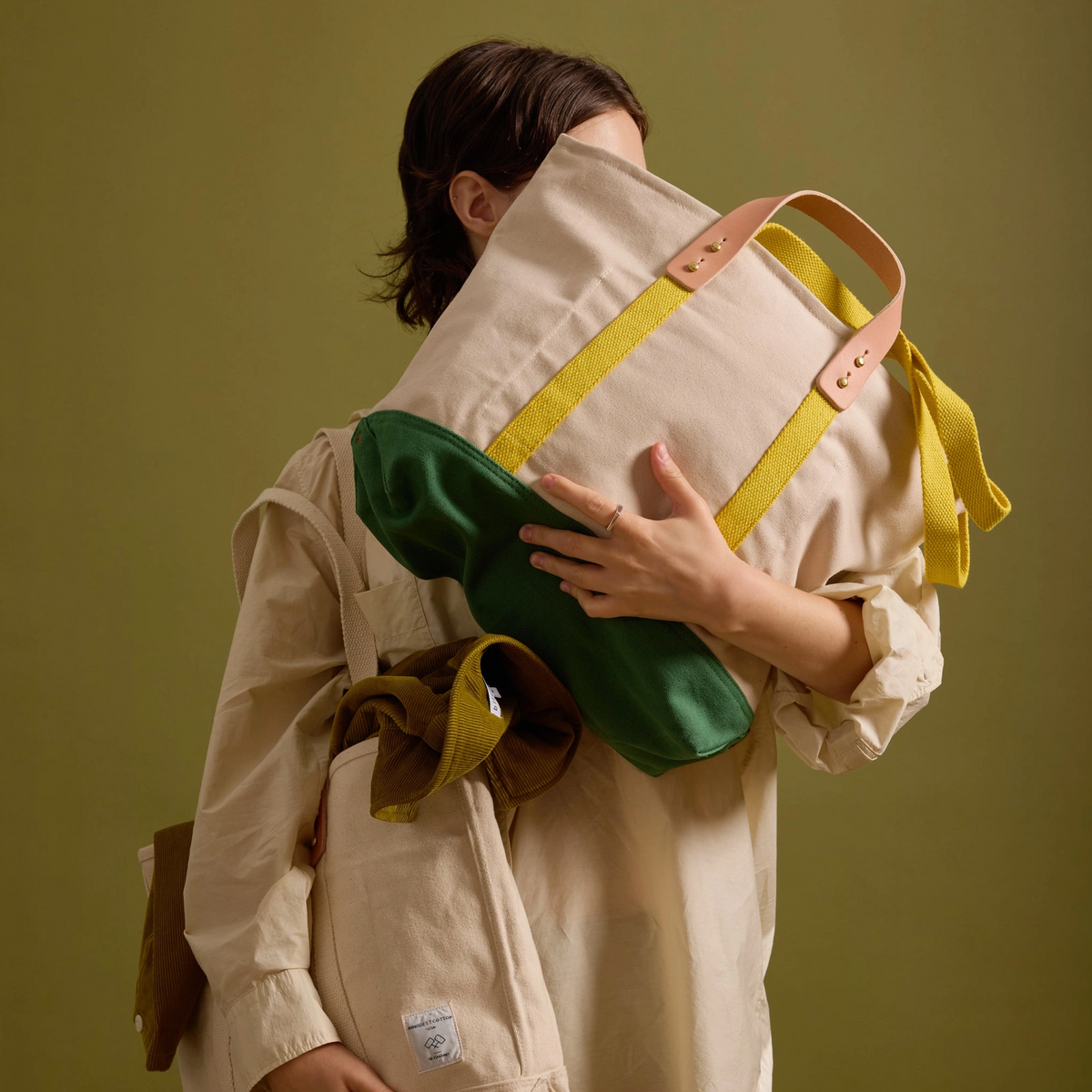 Small Zipper Tote - Earth