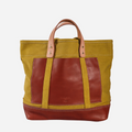 Editor Tote - Chartreuse + Bordeaux