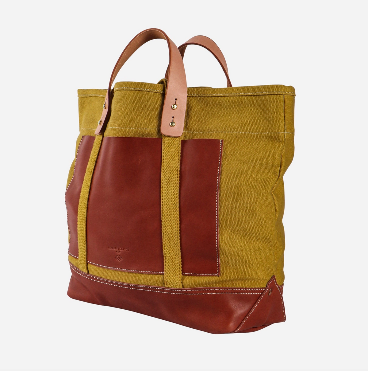 Editor Tote - Chartreuse + Bordeaux