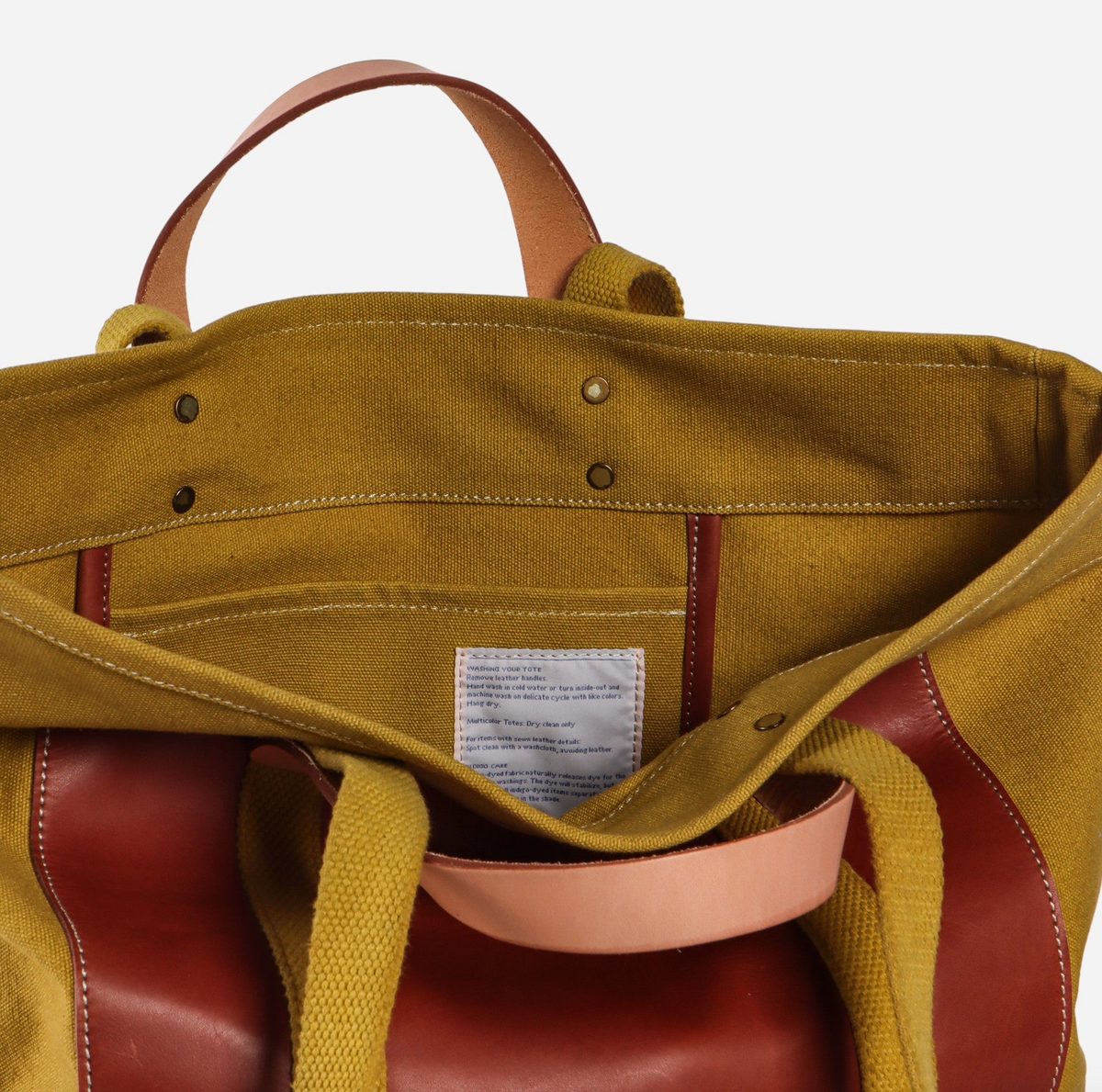 Editor Tote - Chartreuse + Bordeaux