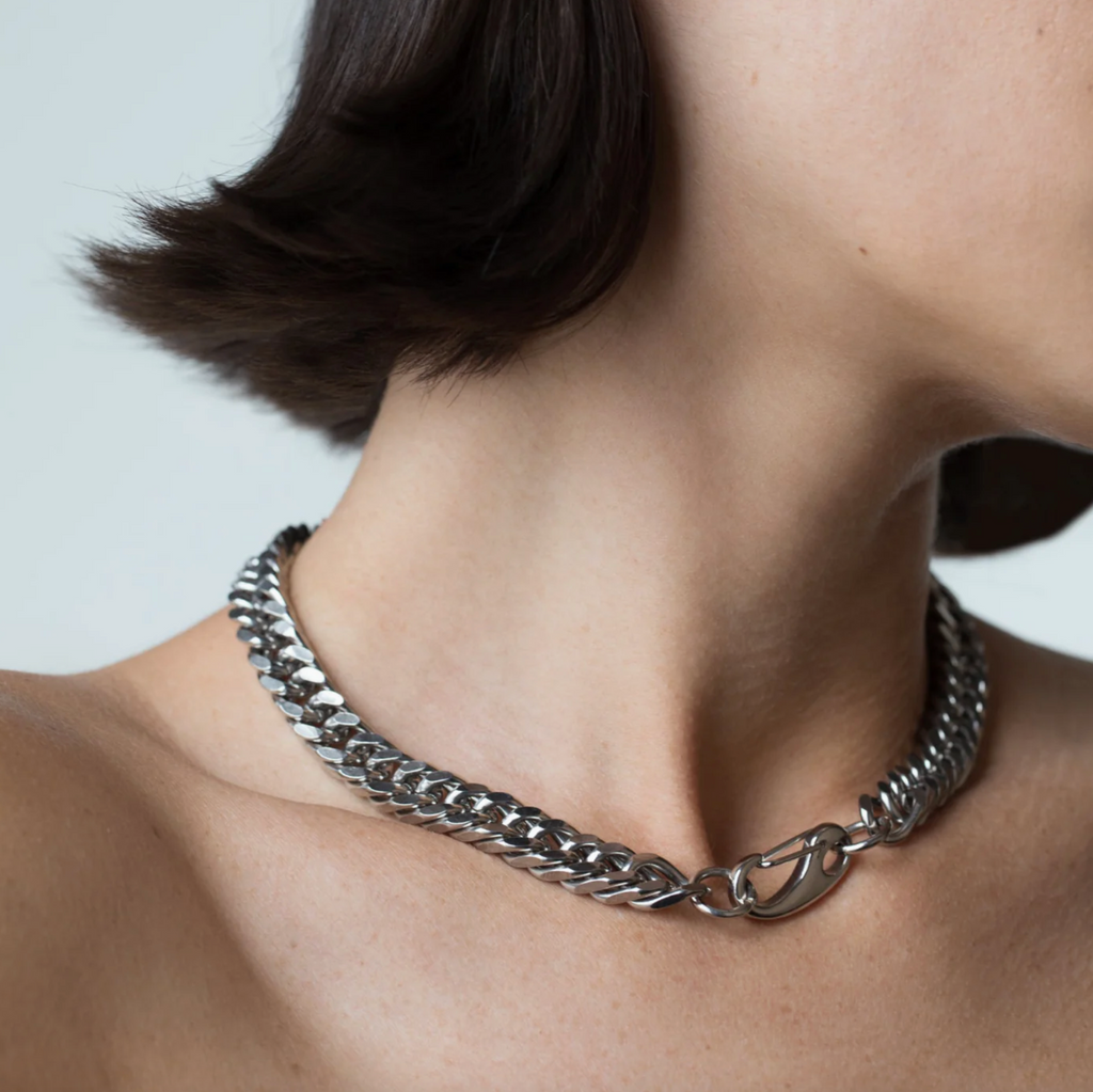 Silver Chunky Chain Necklace