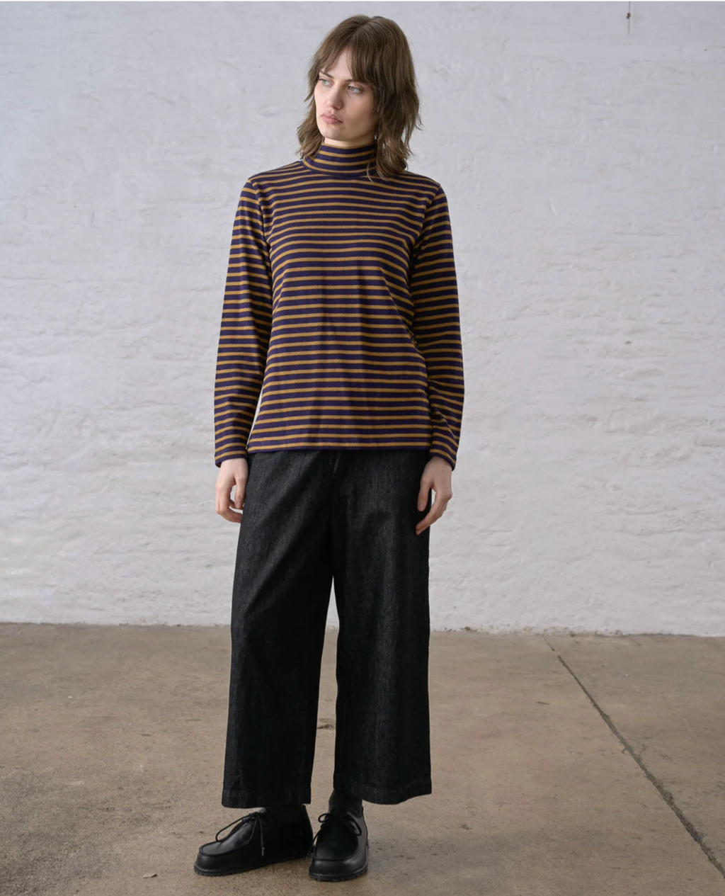 Jonie Turtleneck - Bronze Stripe