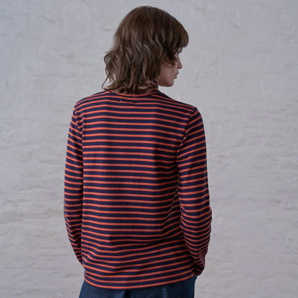 Jonie Turtleneck - Pumpkin Stripe
