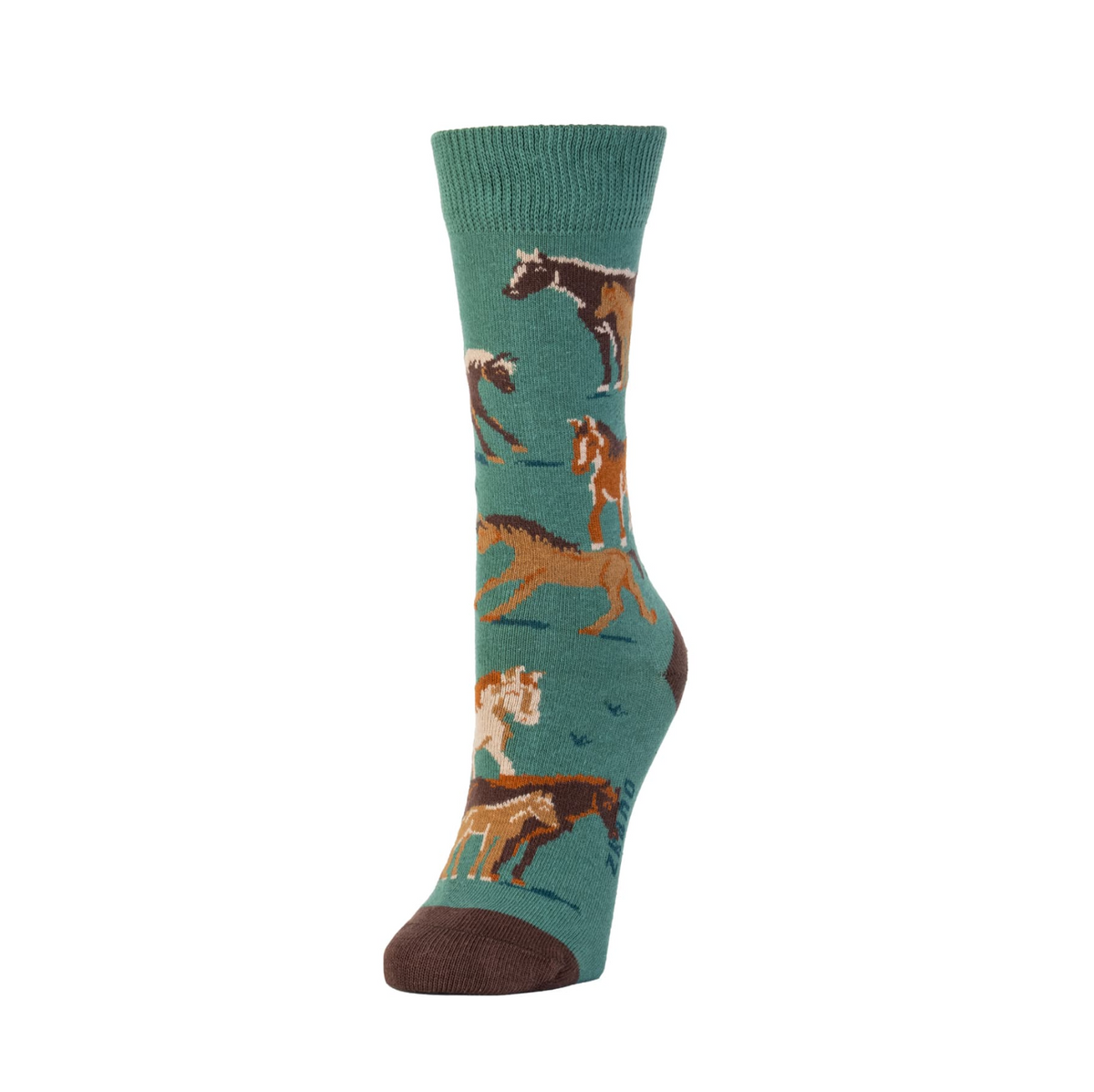 Wild Horses Crew Socks
