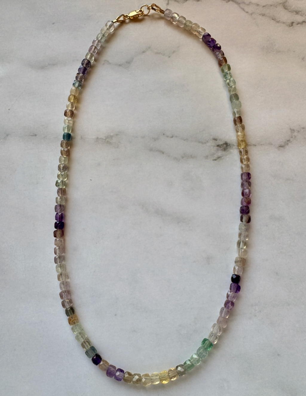 Lillian Gemstone Necklace - Fluorite