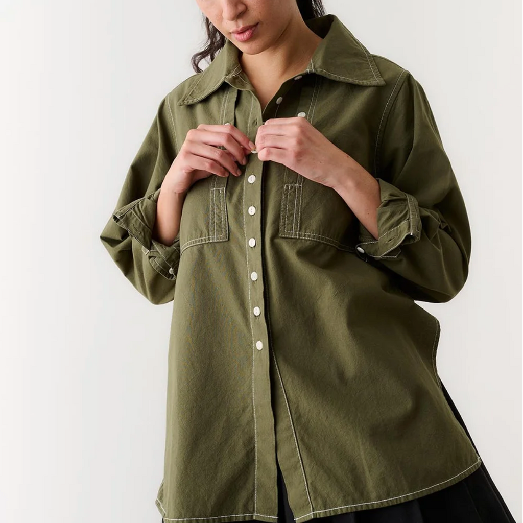 Noble Collared Shirt - Olive