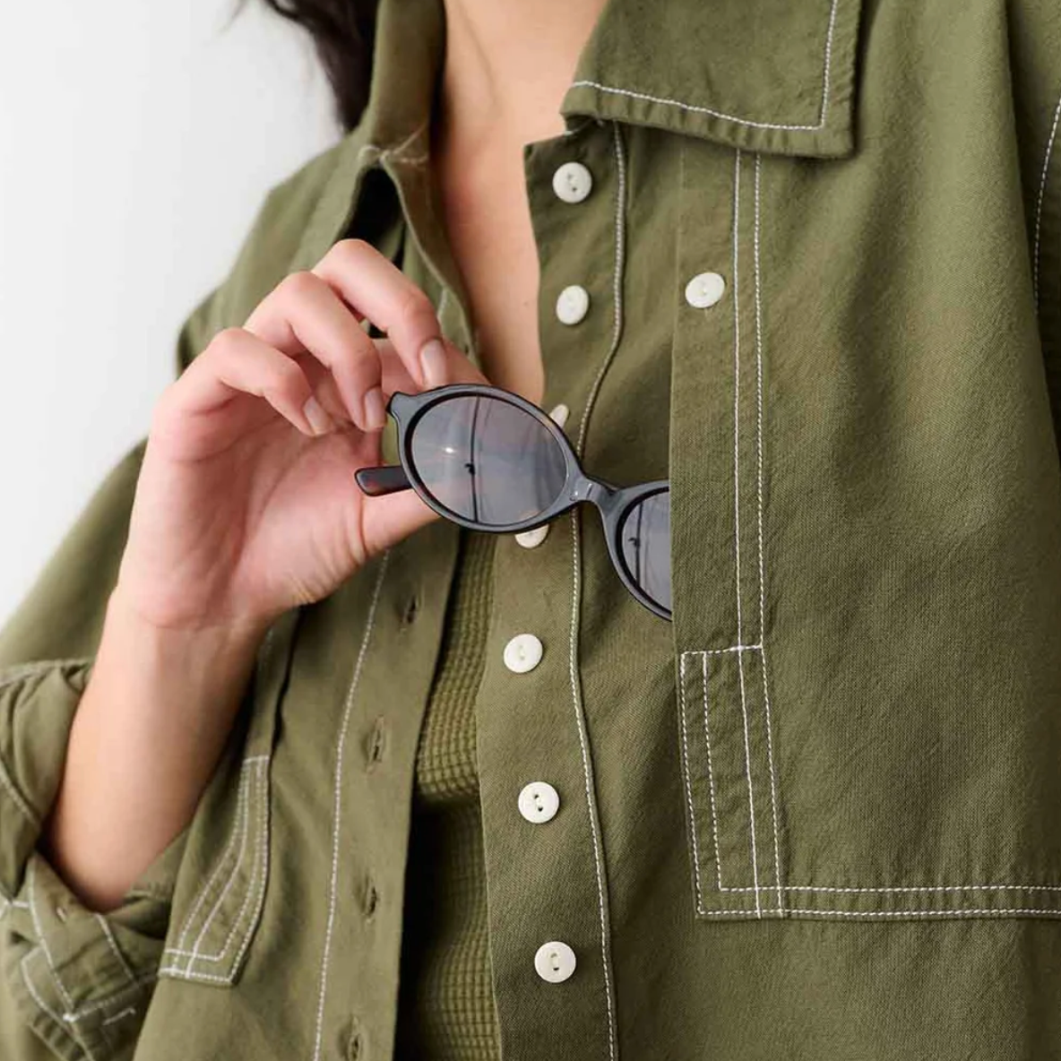 Noble Collared Shirt - Olive