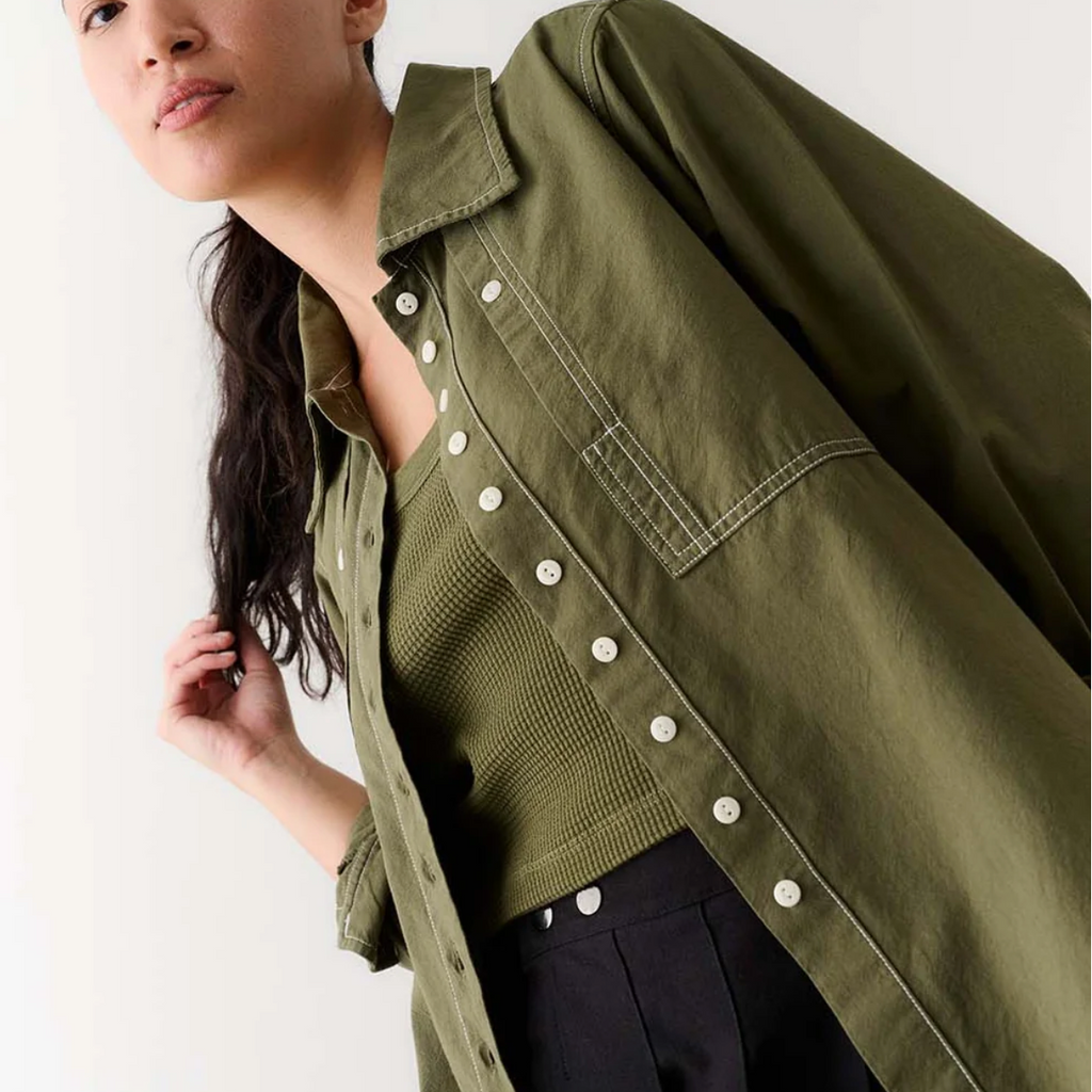 Noble Collared Shirt - Olive