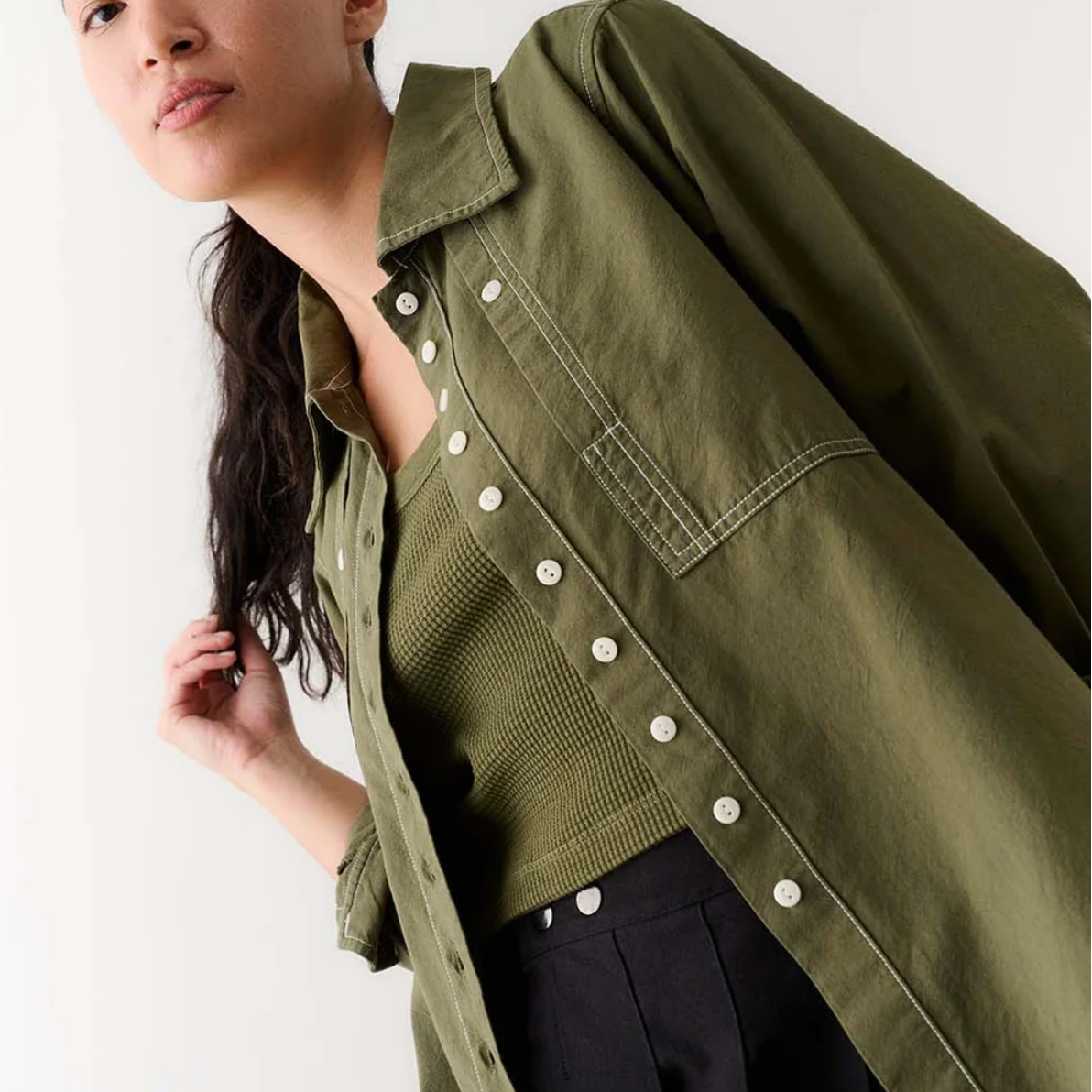 Noble Collared Shirt - Olive