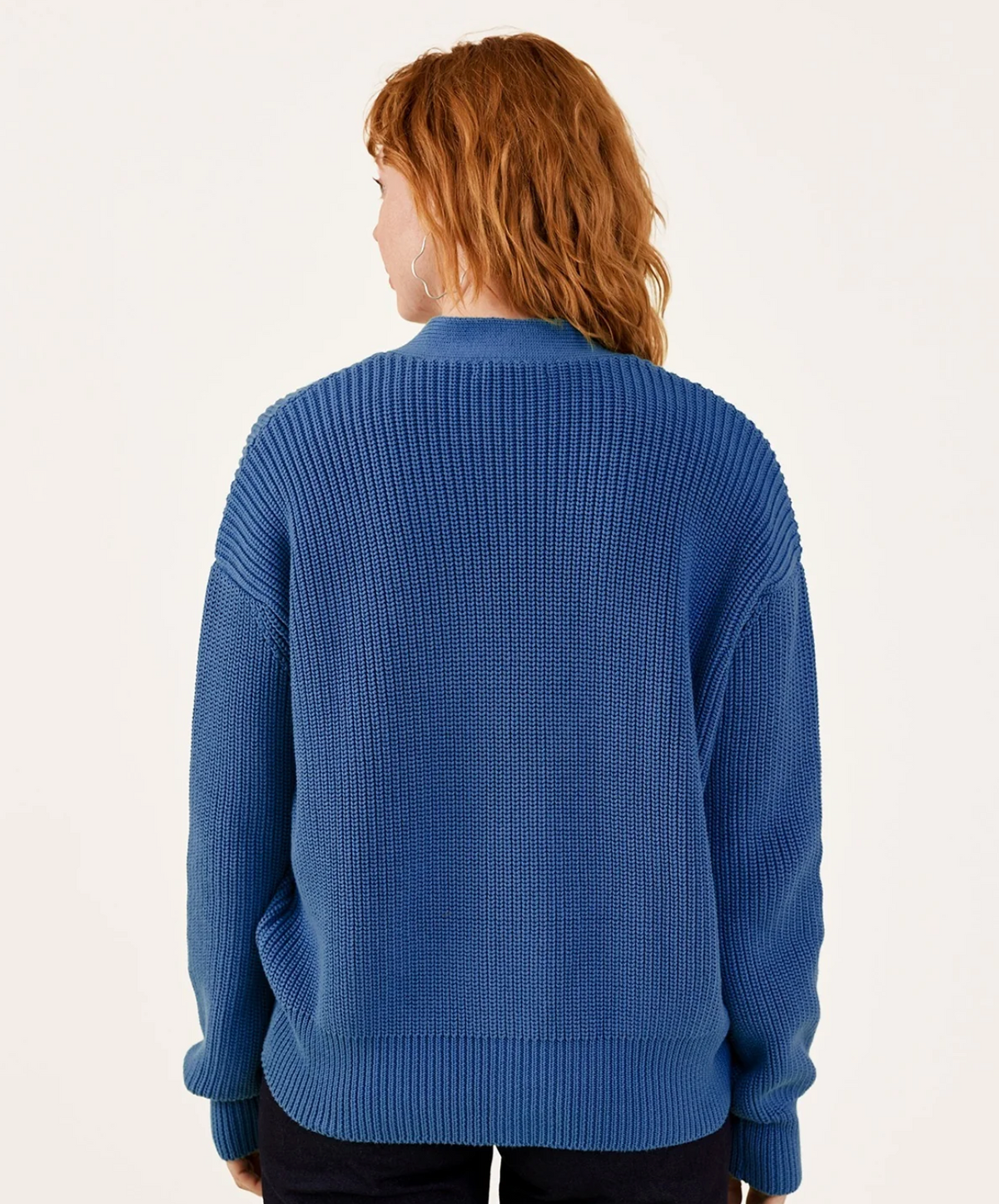 Fisherman Cardigan - Cerulean