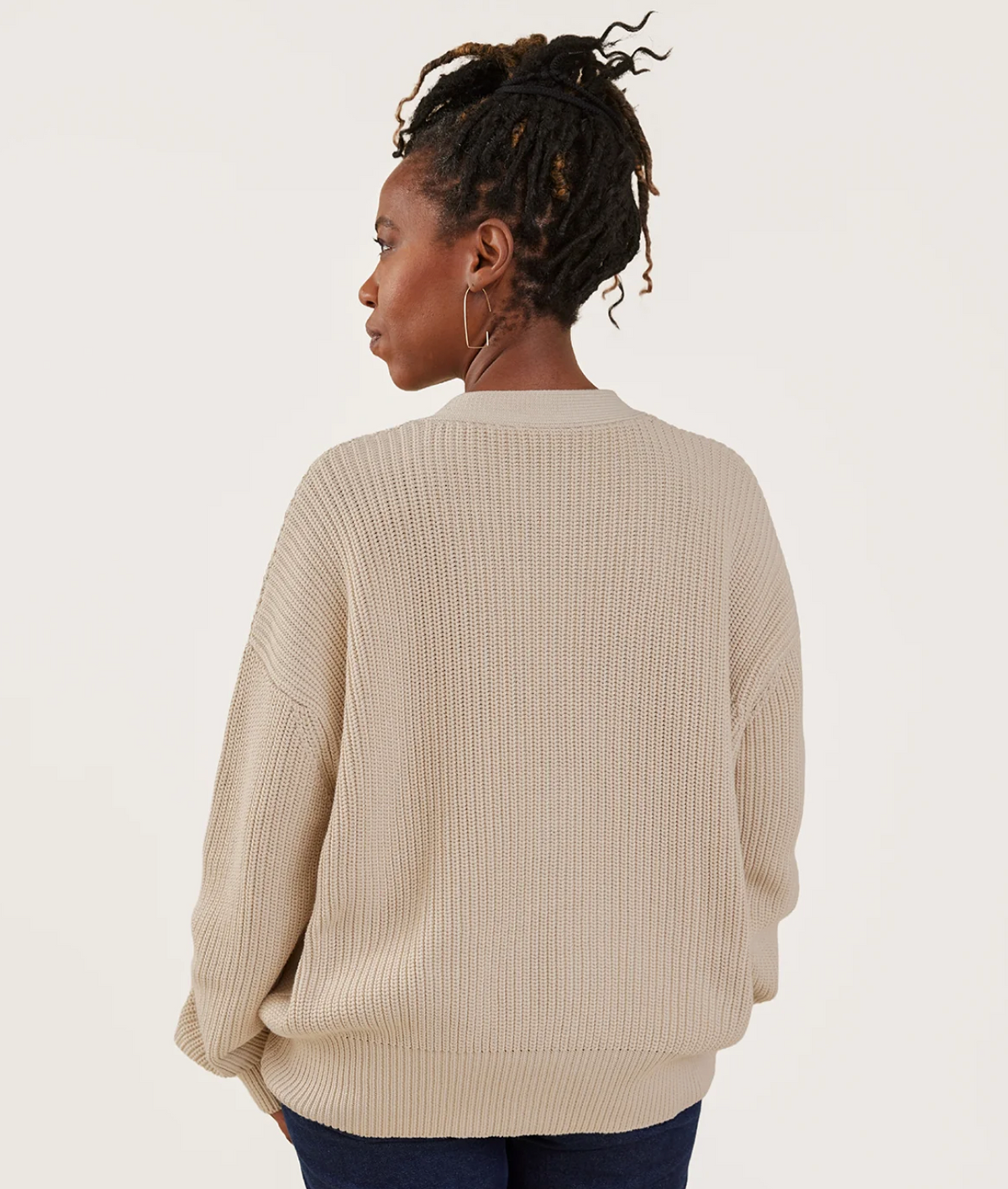 Fisherman Cardigan - Ivory