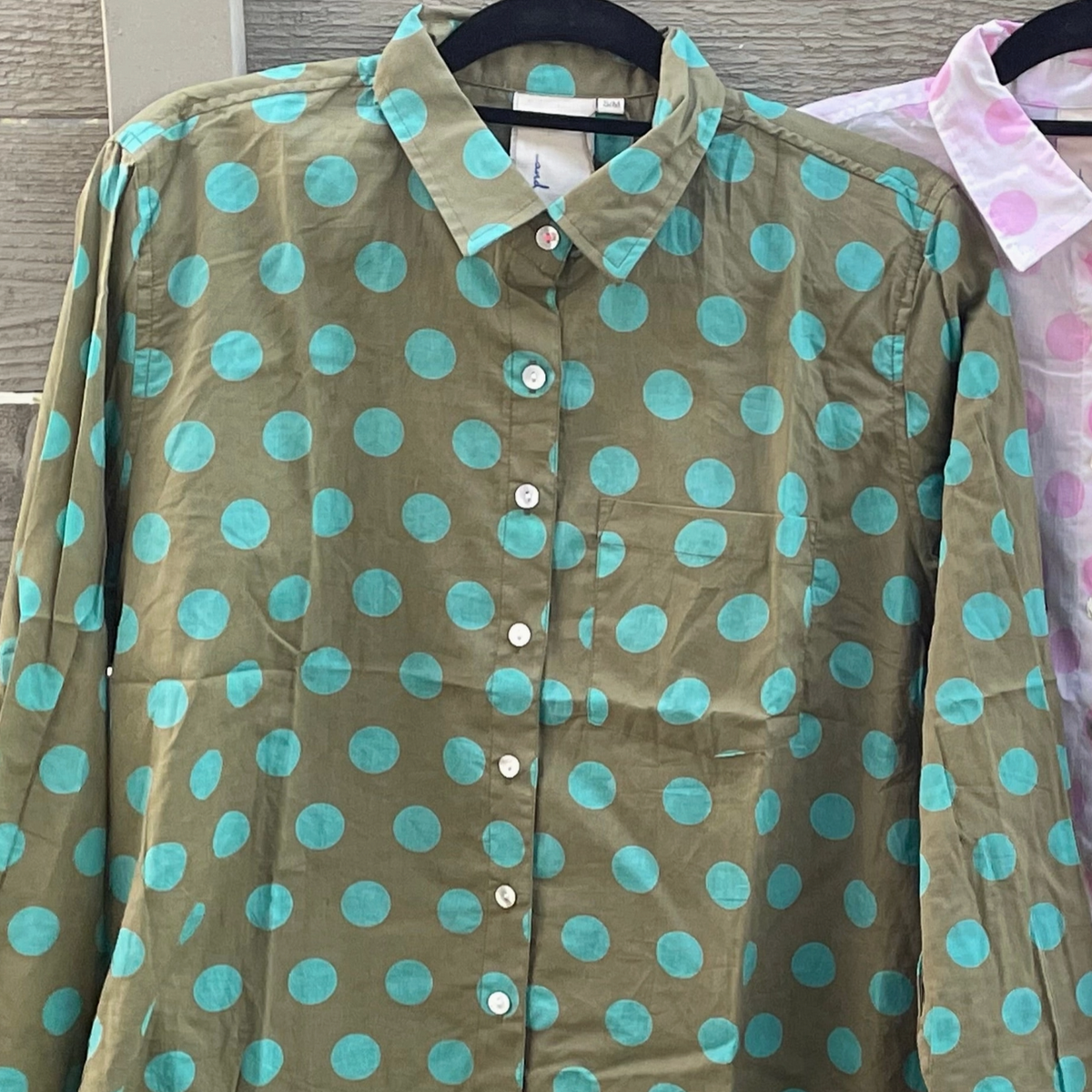 Good Boyfriend Shirt - Olive & Cerulean