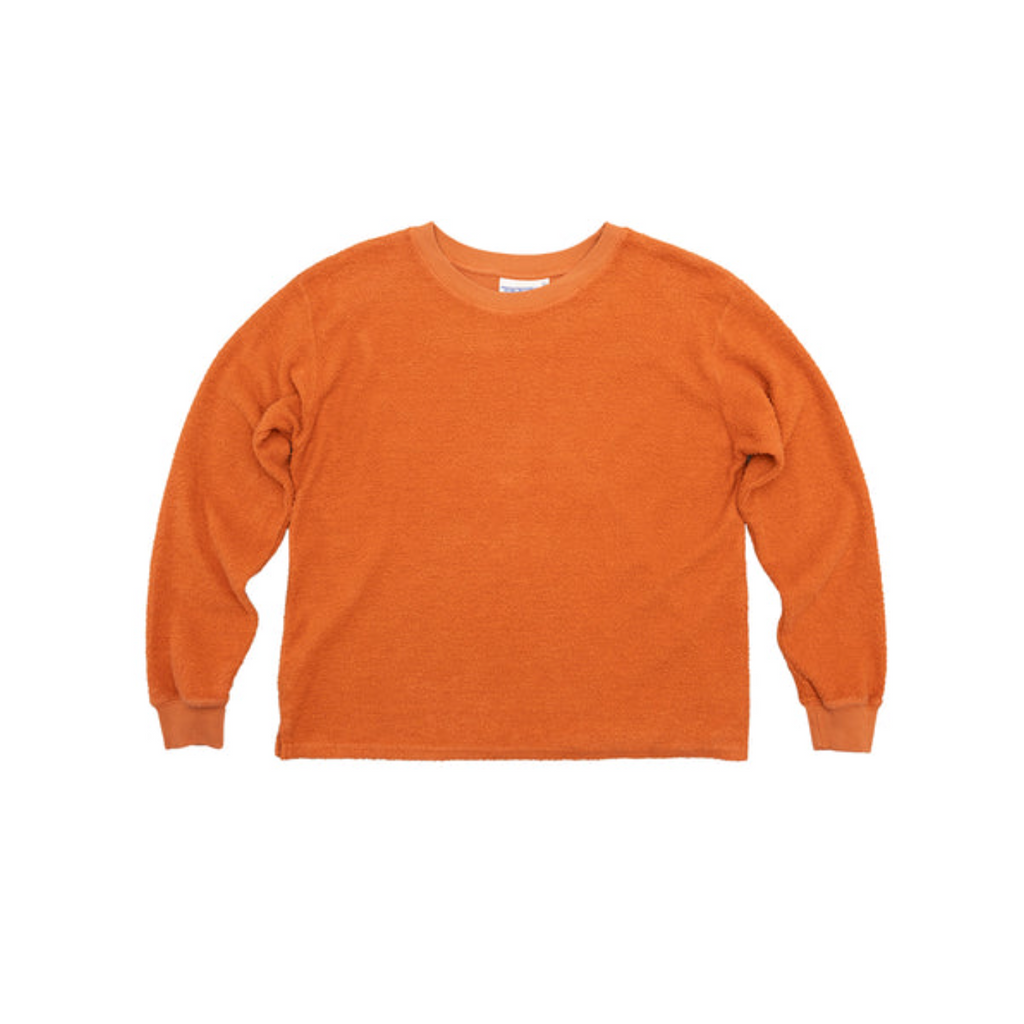 Campfire Sherpa Sweatshirt - Pumpkin Spice
