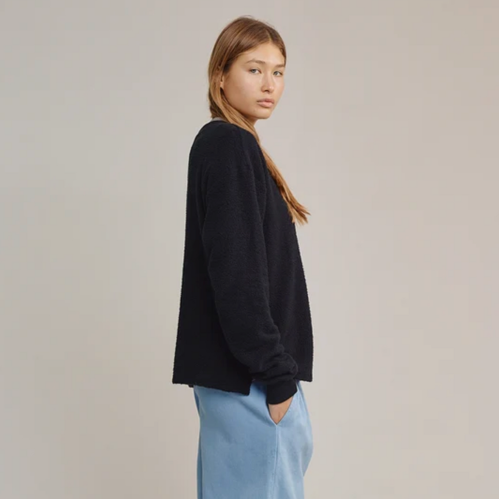 Campfire Sherpa Sweatshirt - Pumpkin Spice