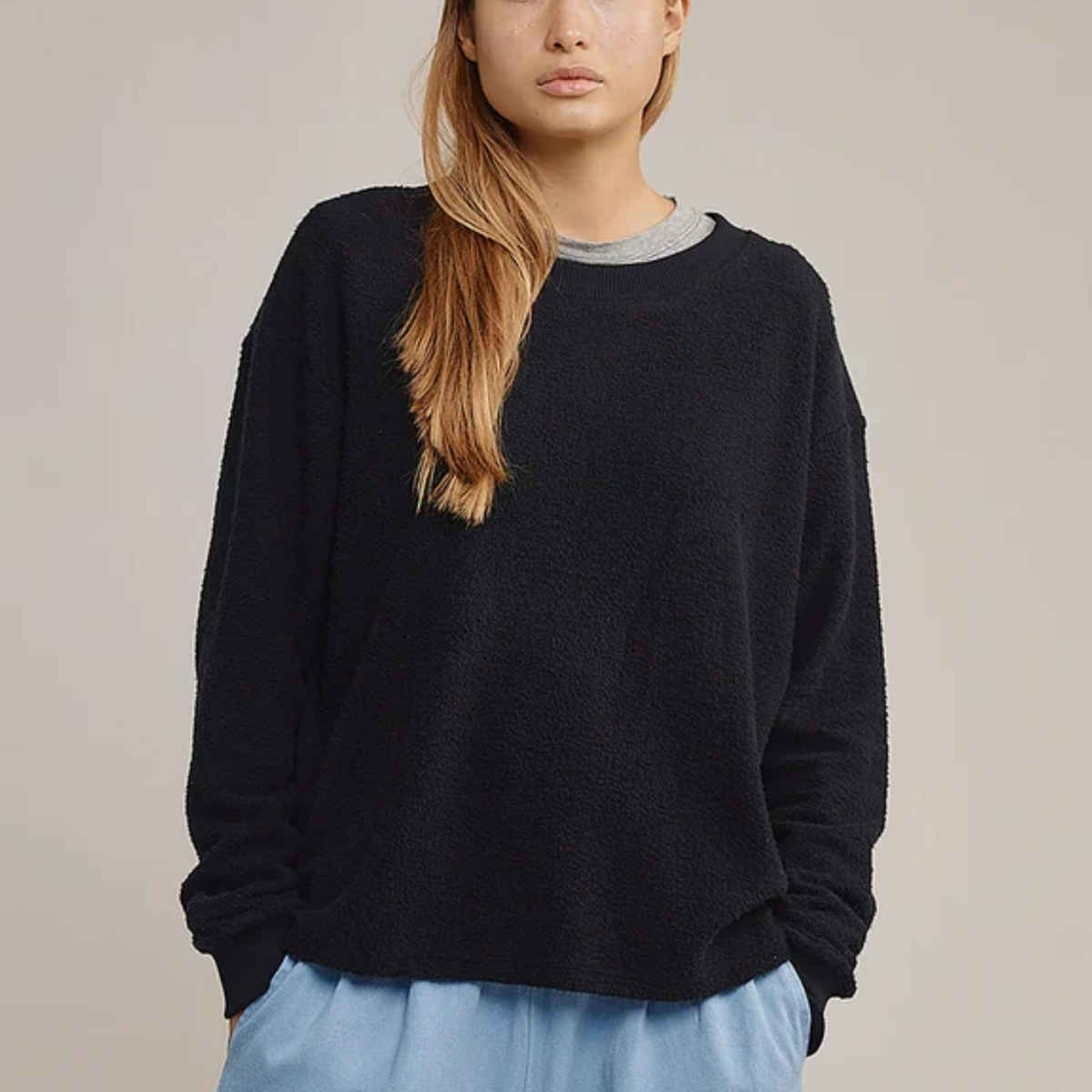 Campfire Sherpa Sweatshirt - Pumpkin Spice