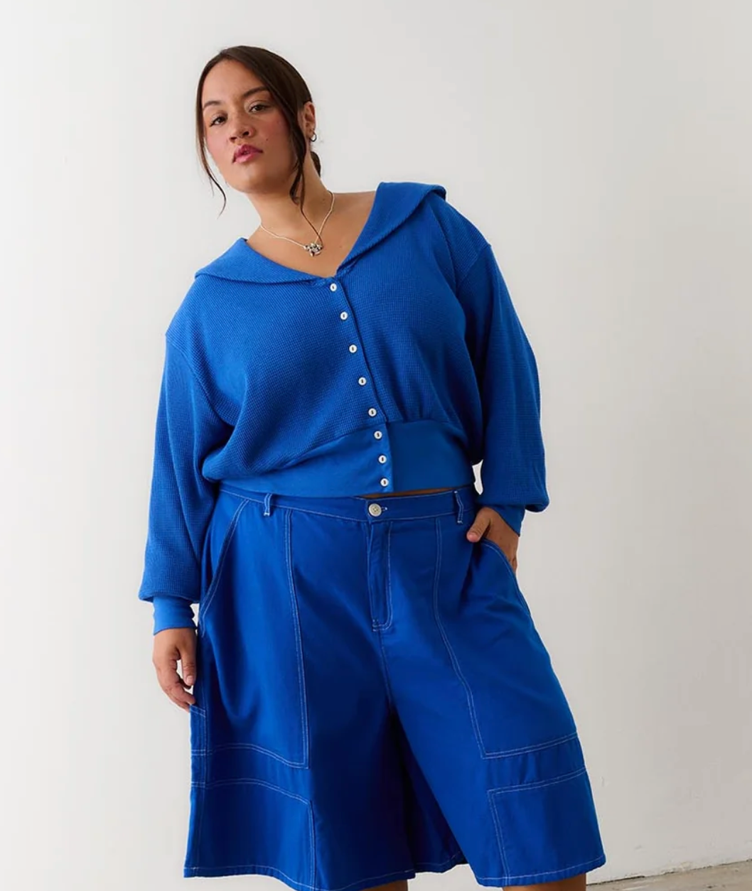 Waffle Sailor Cardigan
