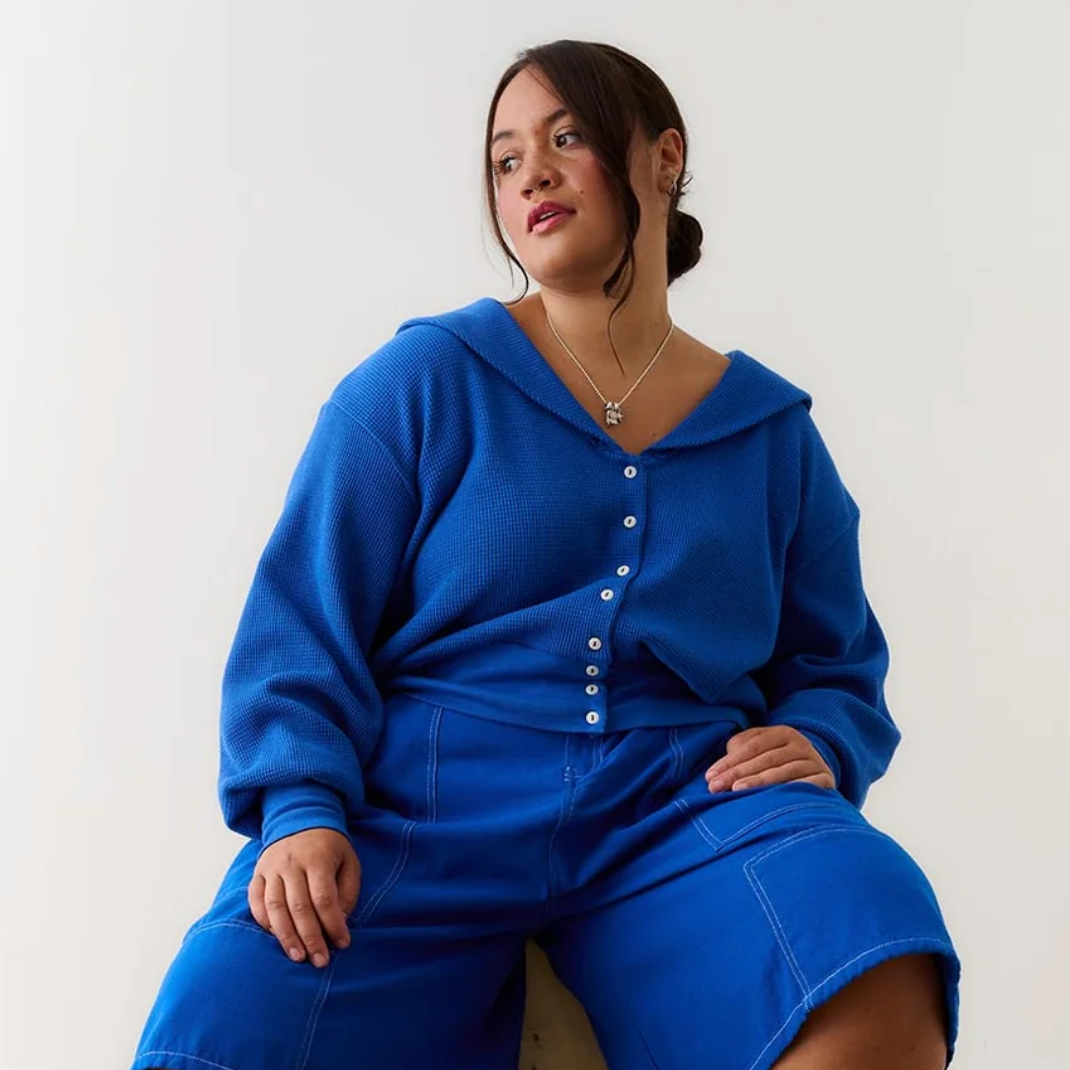 Waffle Sailor Cardigan
