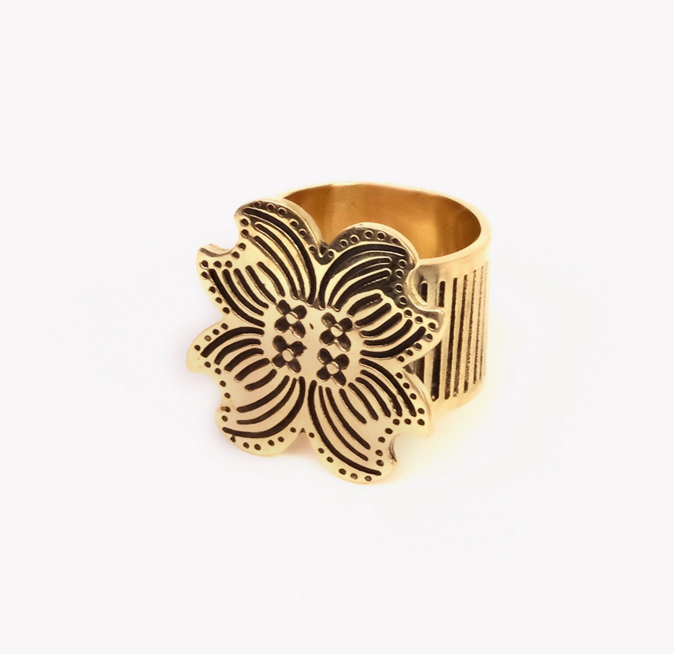 Brass Bandana Slide Ring