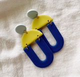 Billie | Blocky Polymer Clay Earrings