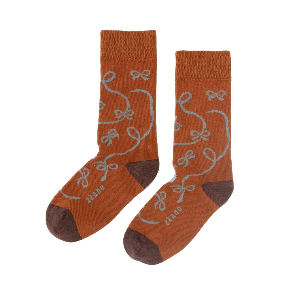 Ribbon Crew Socks