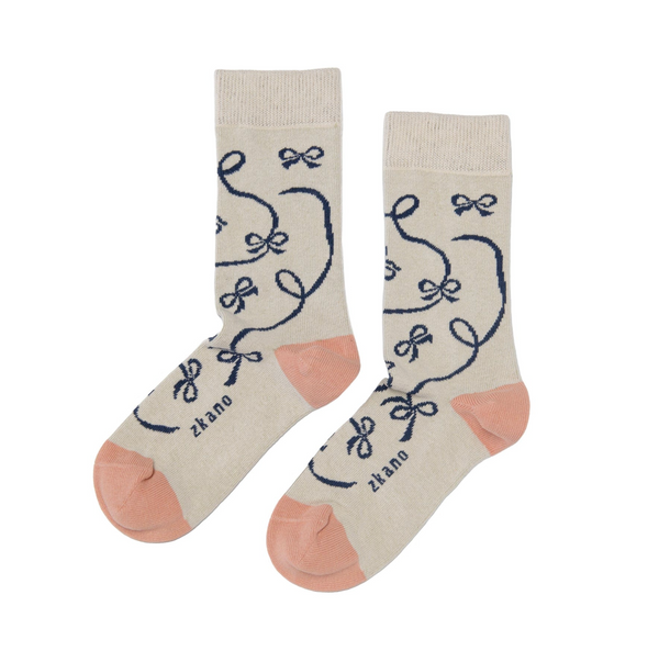 Ribbon Crew Socks