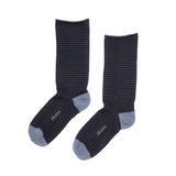 Men's Roll Top Slouch Pinstripe Socks