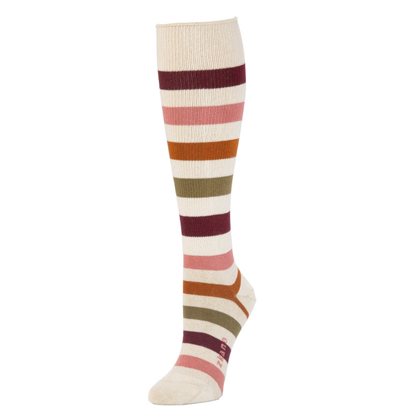 Wide Stripe Knee High Sock