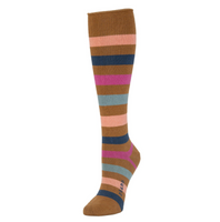 Wide Stripe Knee High Sock