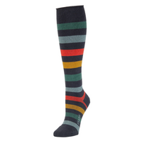 Wide Stripe Knee High Sock