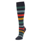 Wide Stripe Knee High Sock