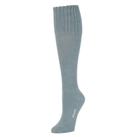 Solid Rib Knit Knee High Sock