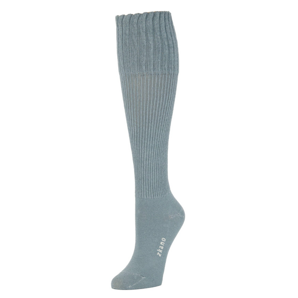 Solid Rib Knit Knee High Sock