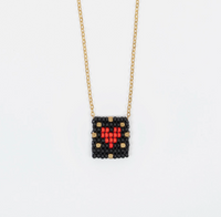Beaded Tag Necklace