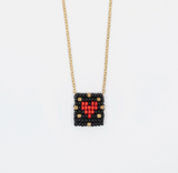 Beaded Tag Necklace