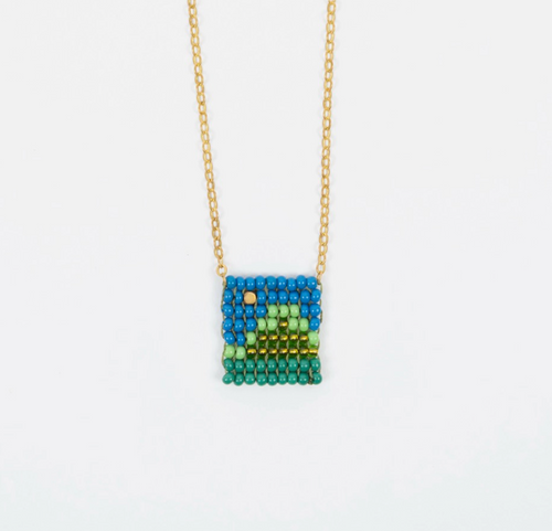 Beaded Tag Necklace