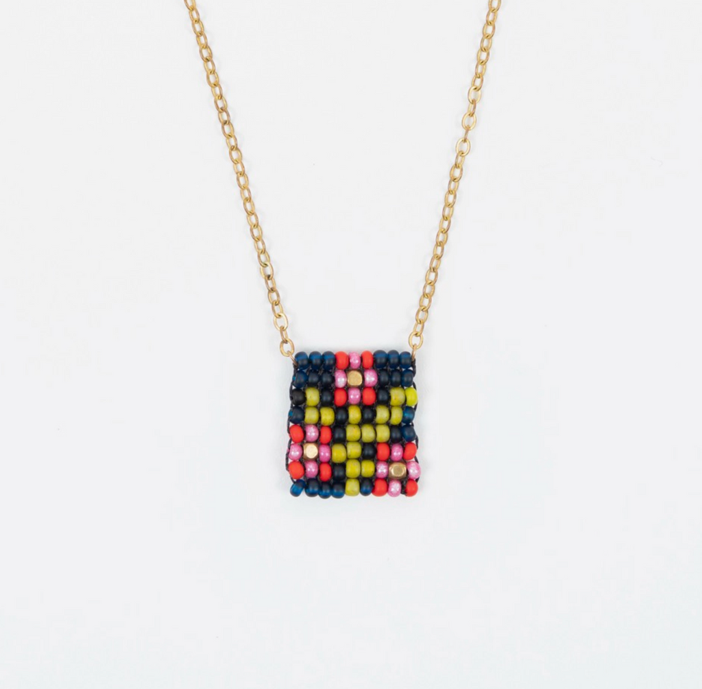 Beaded Tag Necklace