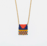 Beaded Tag Necklace