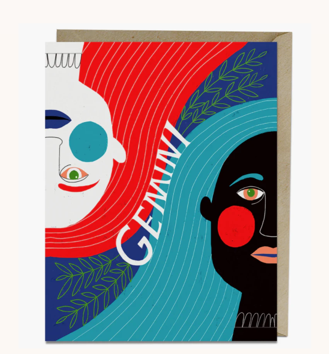 Lisa Congdon Astrology Greeting Card