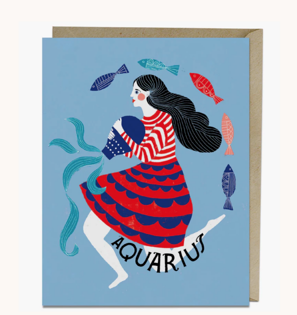 Lisa Congdon Astrology Greeting Card