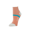 Rosette Striped Anklet Socks