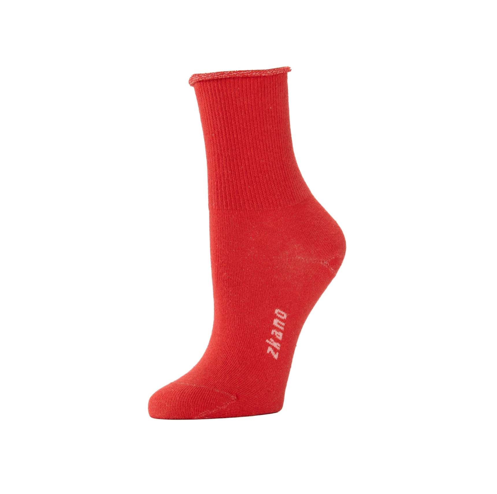 Emmy Roll Top Solid 1/4 Crew Socks
