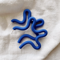 Squiggle Hoops | Polymer Clay Earrings