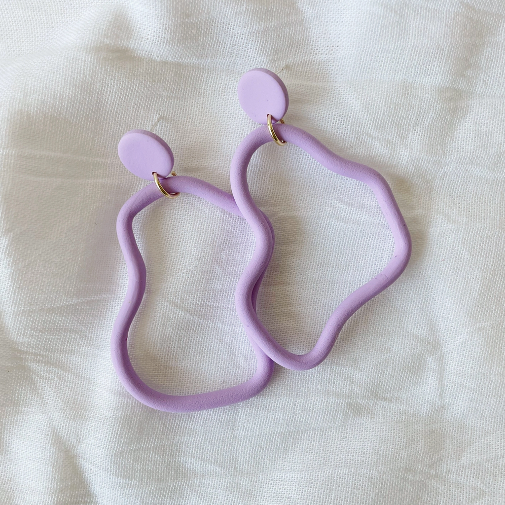 Droopy Dangles | Abstract Polymer Clay Earrings
