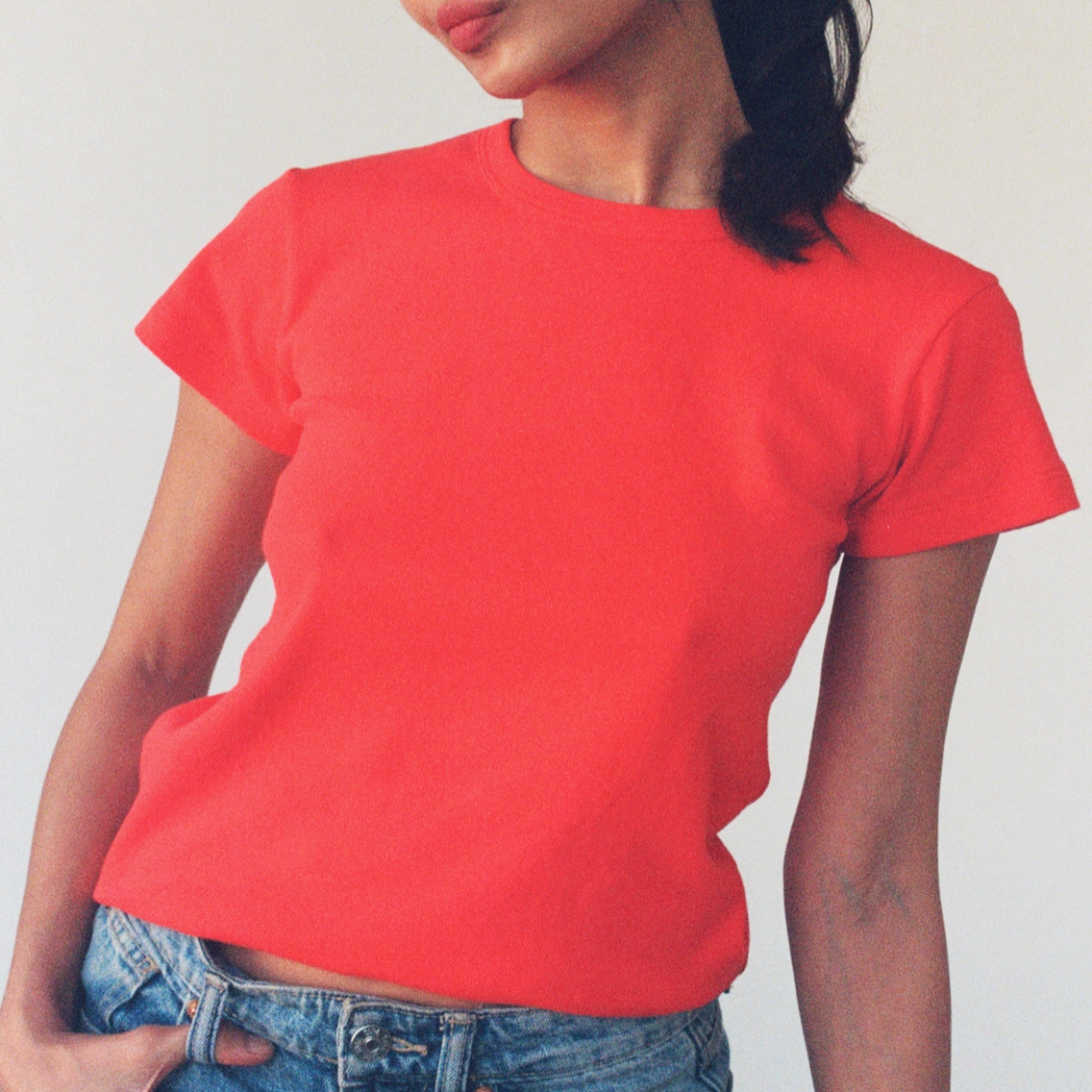 Pointelle Baby Tee