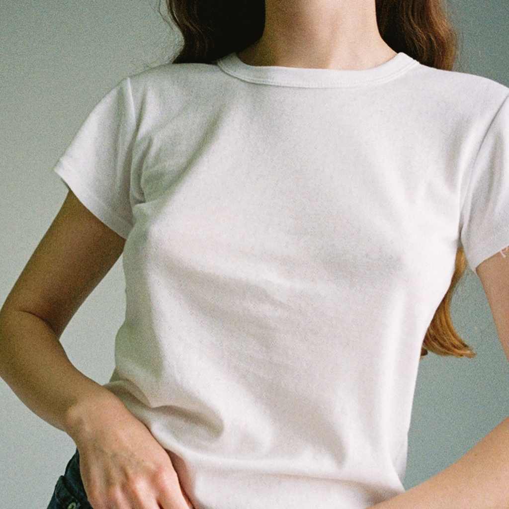 Pointelle Baby Tee