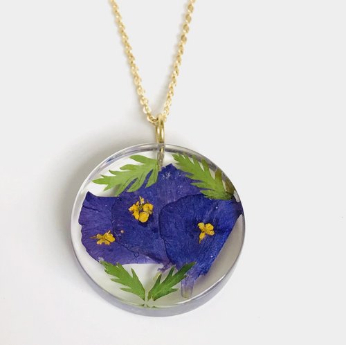 Botanical Full Moon Necklace