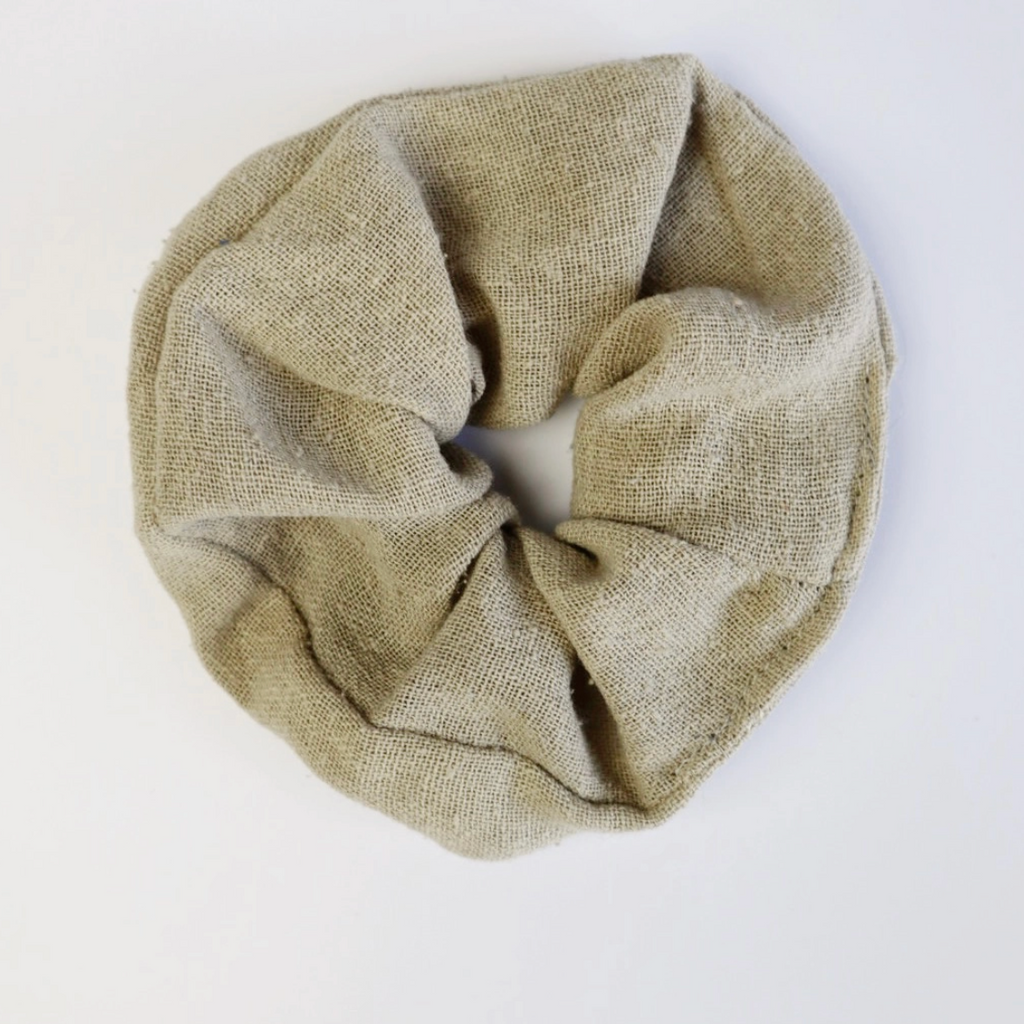 Raw Silk Scrunchie