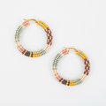 Patchwork Hoop Earrings