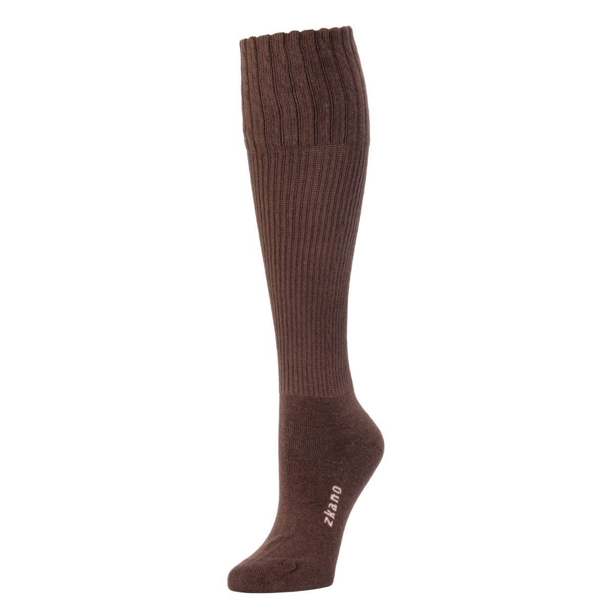 Solid Rib Knit Knee High Sock