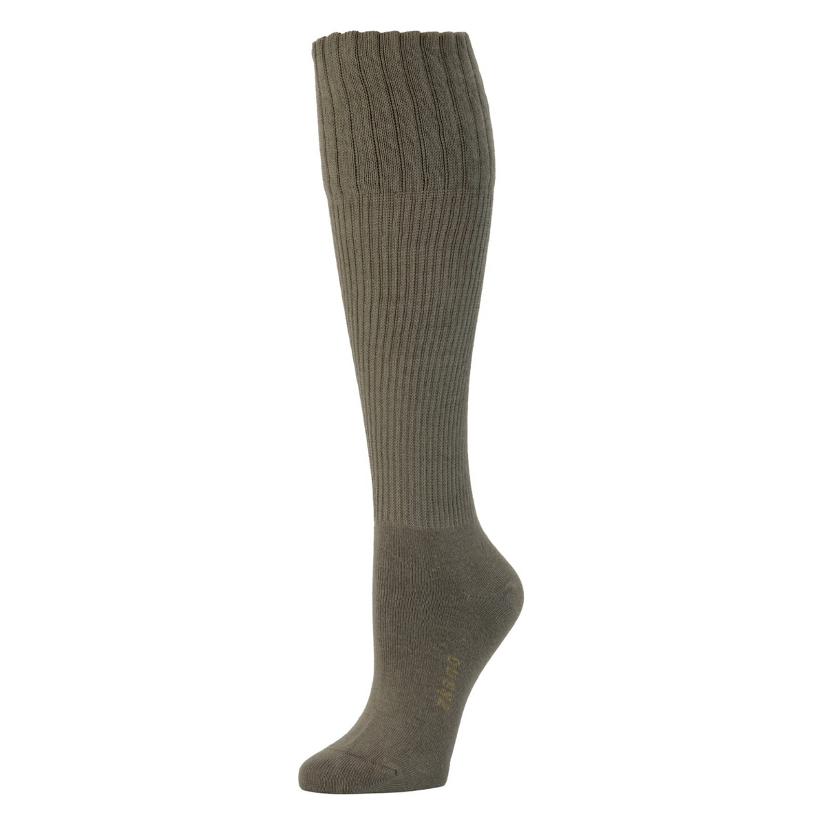 Solid Rib Knit Knee High Sock